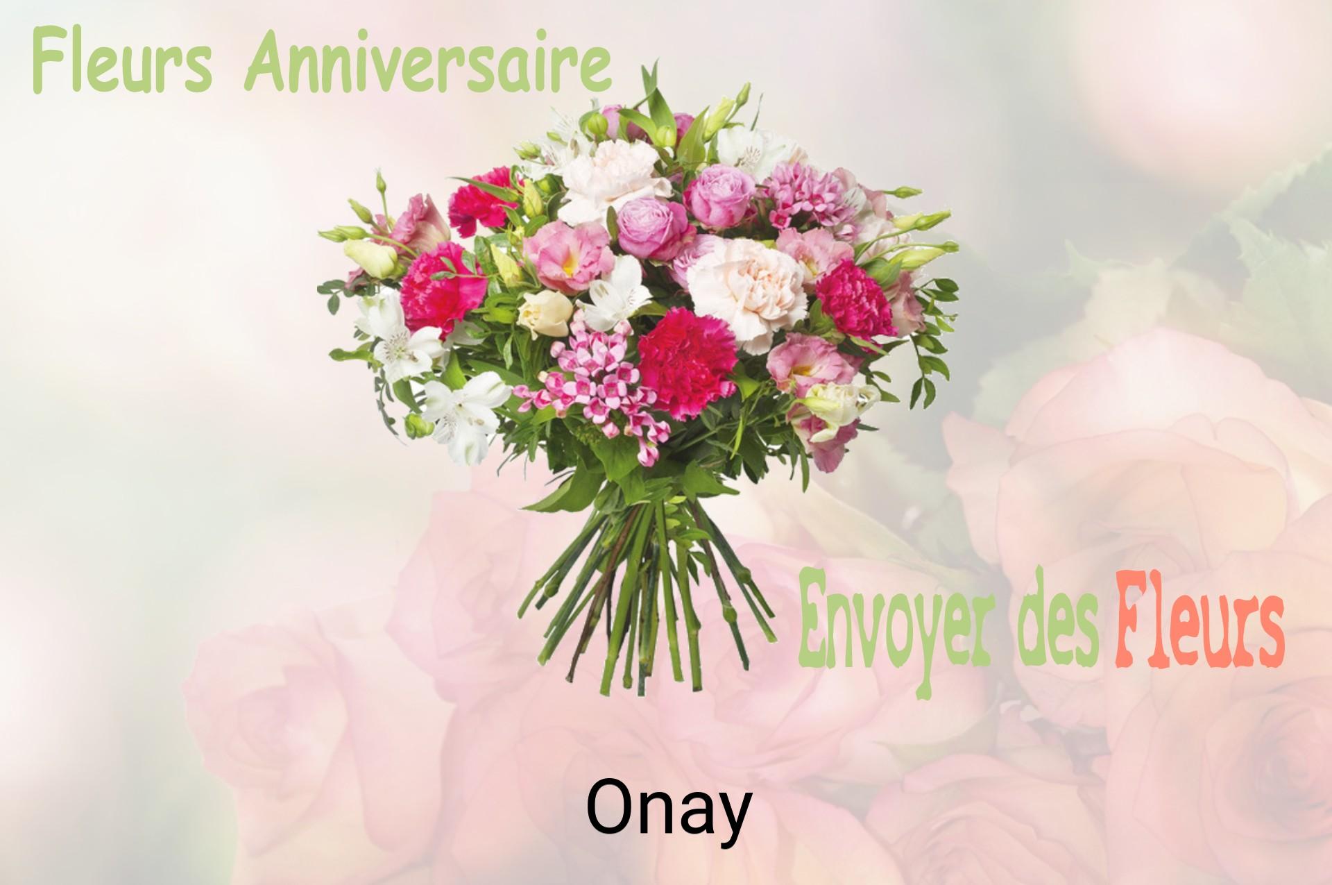 Bouquet de fleurs d’anniversaire livré à Onay
